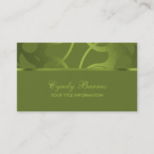 Carte de visite contemporain Lime Green