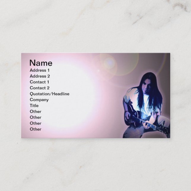 Carte De Visite Continuez à rocher' (Devant)