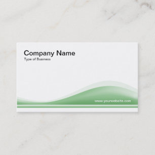 Carte De Visite Contour de vague - Vert délavé