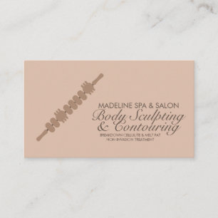 Carte De Visite Contouring Corporel Minimaliste Massage de Sculptu