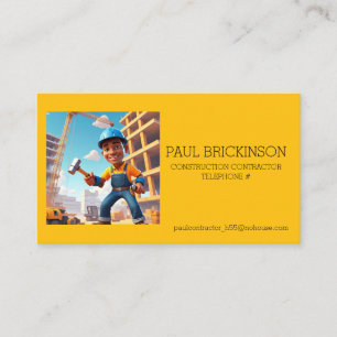 CARTE DE VISITE " CONTRACTANT DE CONSTRUCTION "