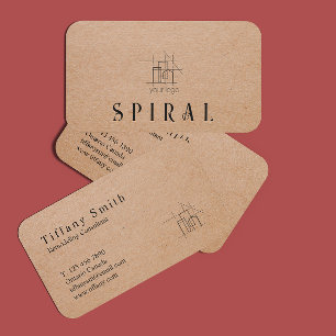 Carte De Visite Contractant de la construction du bâtiment Papier 