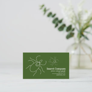 Carte De Visite Contrôle Moderne des Insectes Nuisibles Logo
