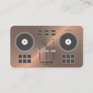 Carte De Visite Contrôleur DJ 2020 - Faux de cuivre