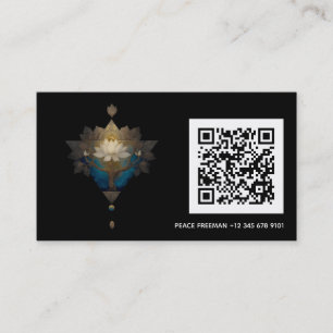 CARTE DE VISITE CONVERGENCE SACRÉE SYMBOLE DE LOTUS ALCHIMIQUE