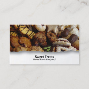 Carte De Visite Cookies alimentaires personnalisables Closeup