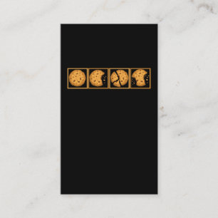 Carte De Visite Cookies Dessert Food Lover Biscuit Eater