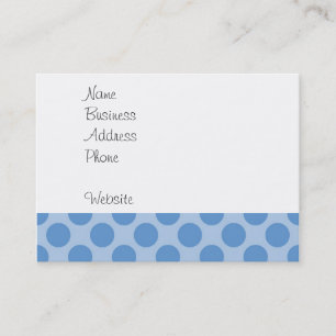 Carte De Visite Cool Bleu Pois Motif sur Blue Cute Cadeaux