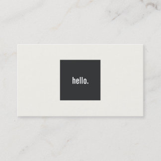 Carte De Visite Cool Bonjour Salutation Réseaux sociaux