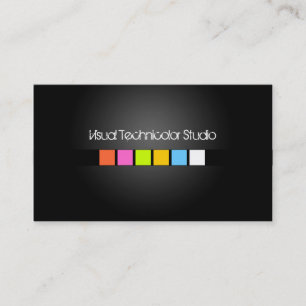 Carte De Visite Cool / carré fluorescent élégant