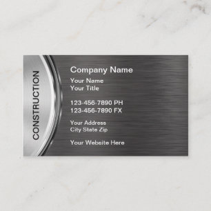 Carte De Visite Cool Construction Home Services