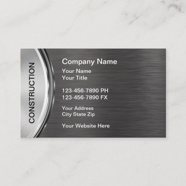 Carte De Visite Cool Construction Home Services (Devant)