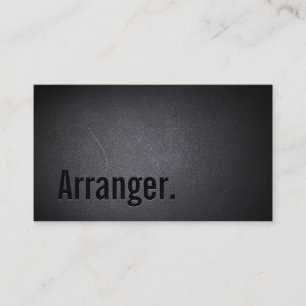 Carte De Visite Cool de l'arrangeur de musique Black Out Minimalis