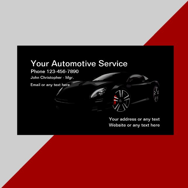 Carte De Visite Cool élégant (Créateur téléchargé)