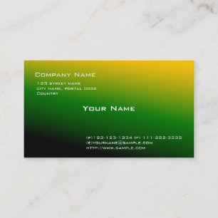 Carte De Visite cool général vert