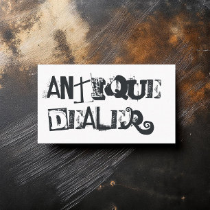 Carte De Visite Cool Grunge Antique Dealer