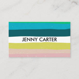 Carte De Visite Cool minimaliste des couleurs