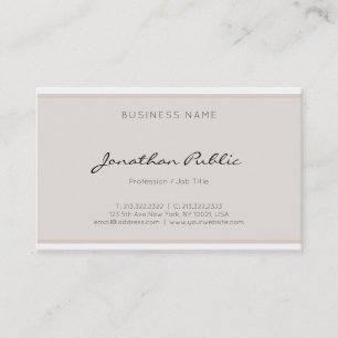 Carte De Visite Cool minimaliste élégant et moderne professionnel
