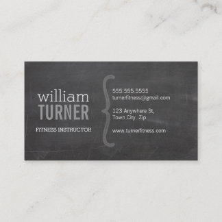 Carte De Visite COOL MODERN texte simple minimum tendance tableau
