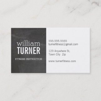 Carte De Visite COOL MODERN texte simple minimum tendance tableau