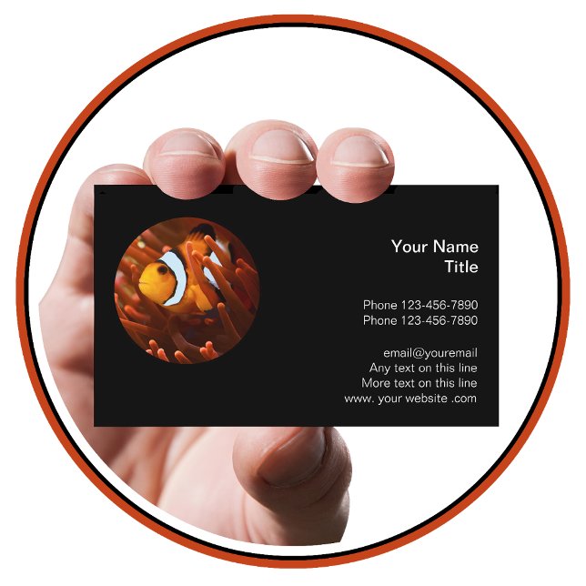 Carte De Visite Cool Moderne Aquarium Tropical Thème (Créateur téléchargé)