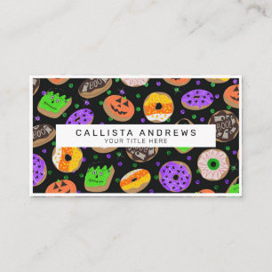 Carte De Visite Cool Parties scintillant mignonne Confetti Donuts 