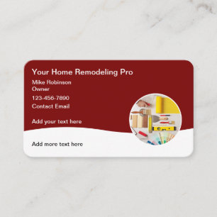 Carte De Visite Cool remodeler la construction Handyman