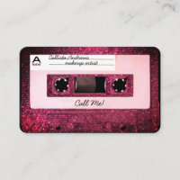 Cool Retro 80's Pink Parties scintillant cassette 