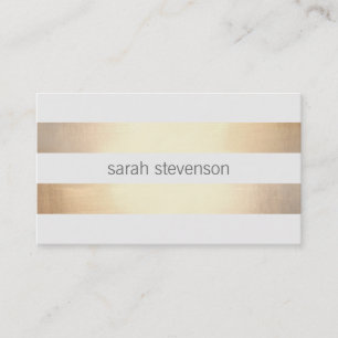 Carte De Visite Cool Simple Gold Stried *Pas Vrai Gold Foil