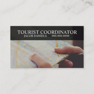 Carte De Visite Coordonnateur touristique Plan Agent de voyages