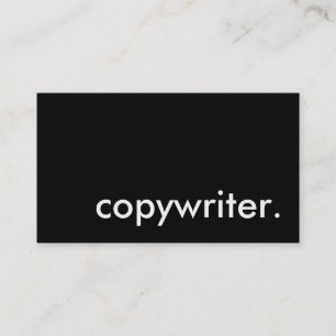 Carte De Visite copywriter.