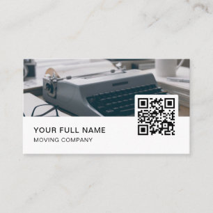 Carte De Visite Copywriter QR Code Logo Médias sociaux