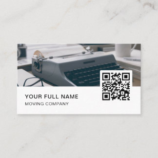 Carte De Visite Copywriter QR Code Logo Médias sociaux