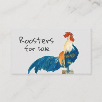 Carte De Visite Coqs à vendre Poulets de ferme Animal de ferme