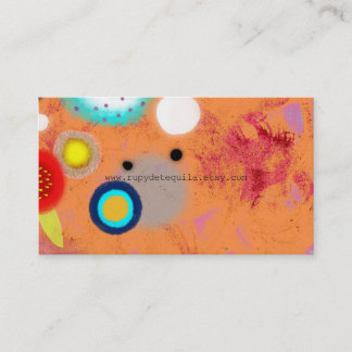 Carte De Visite Coquelicots Vintage en Fleur