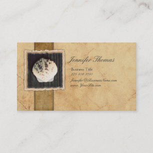 Carte De Visite Coquillage Vintage