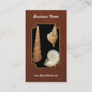 Carte De Visite Coquilles - Conchologie - Coquillages