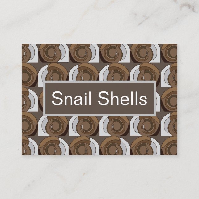 Carte De Visite Coquilles d'escargots  (Devant)