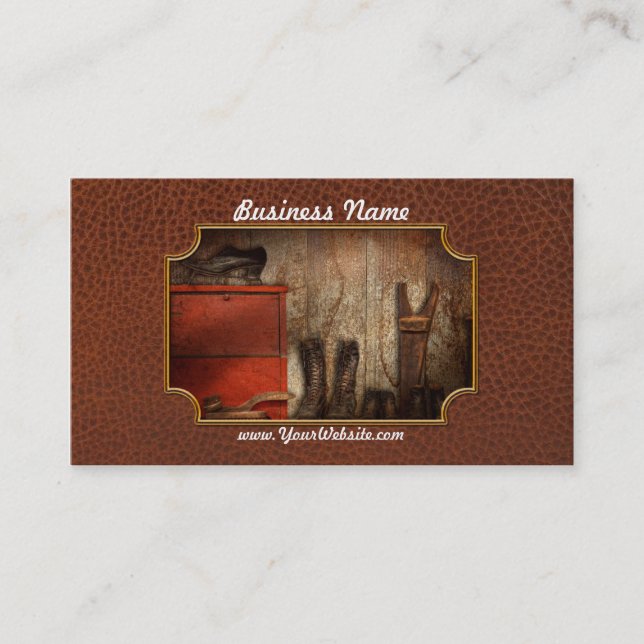 Carte De Visite Cordonnier - le menhaden 1900 de chaussure (Devant)