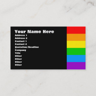 Carte De Visite Corey Tiger 80s Rétro Arc-en-ciel