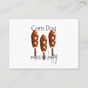 Carte De Visite Corndog Me Rend Heureux Fast Food