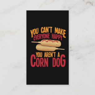 Carte De Visite Corndog Stick Fast Food Lover Maize hot dog