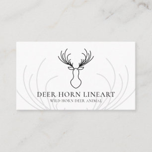 Carte De Visite Corne d'animal blanc de cerf