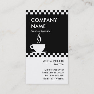 Carte De Visite correcteurs de café rétro