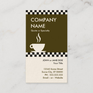 Carte De Visite correcteurs de café rétro