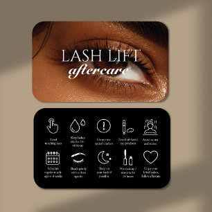 Carte de visite cosmétique pour après-soin de phot