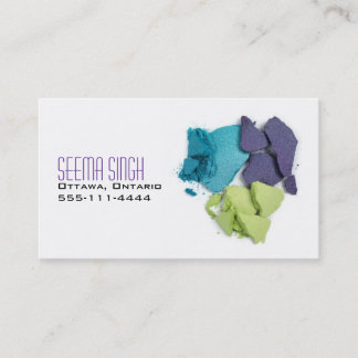 Carte De Visite Cosmétiques de maquilleur 3 visages