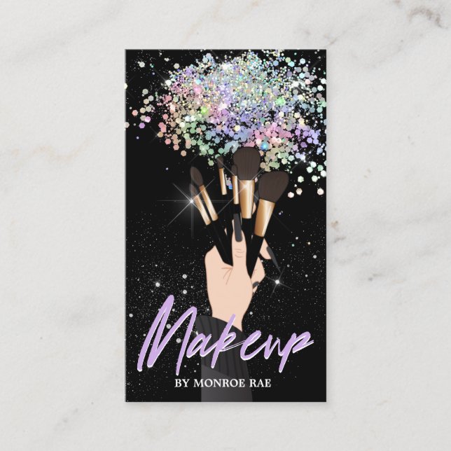 Carte De Visite Cosmetologie Artiste maquillage - Salon de beauté  (Devant)