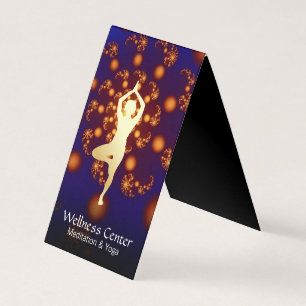 Carte De Visite Cosmique   Or vibrant