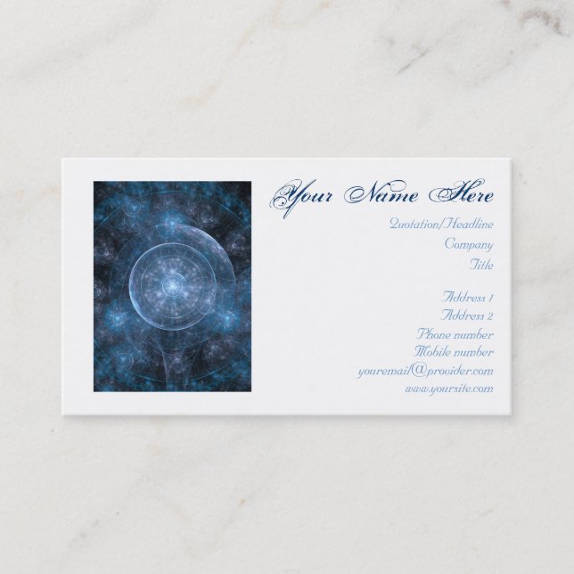 Carte De Visite Cosmos Background (Devant)